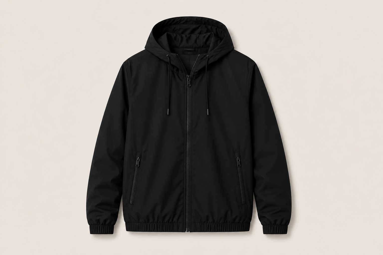 Essential Hooded Zip Jacket
